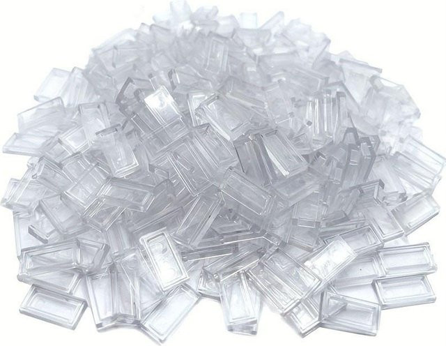 Wucifang Bags Transparente 1x2 Flache Lichtplatten, 100-teiliges Set, ab 6 Jahren - Bild 1