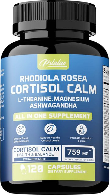 Pslalae Cortisol Beruhigungskapseln, 120 Stück, Unisex - Bild 1