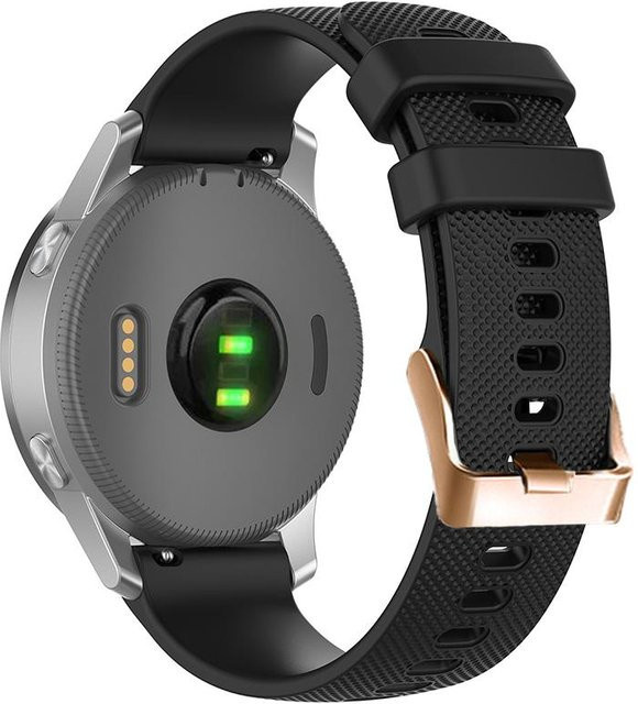 MY-CASE Uhrenarmband Silikon, 18 mm, Schwarz, Unisex - Bild 1