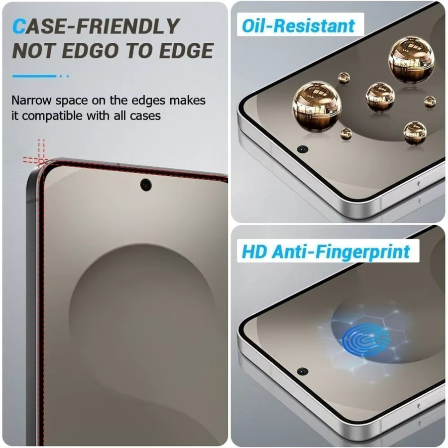 2 Stück ZMZE Displayschutz aus gehärtetem Glas mit 9H Härtegrad für Samsung Galaxy S26 S25 S24 S23 Ultra S22 S21 S20 Plus und FE Modelle, transparent - Bild 2