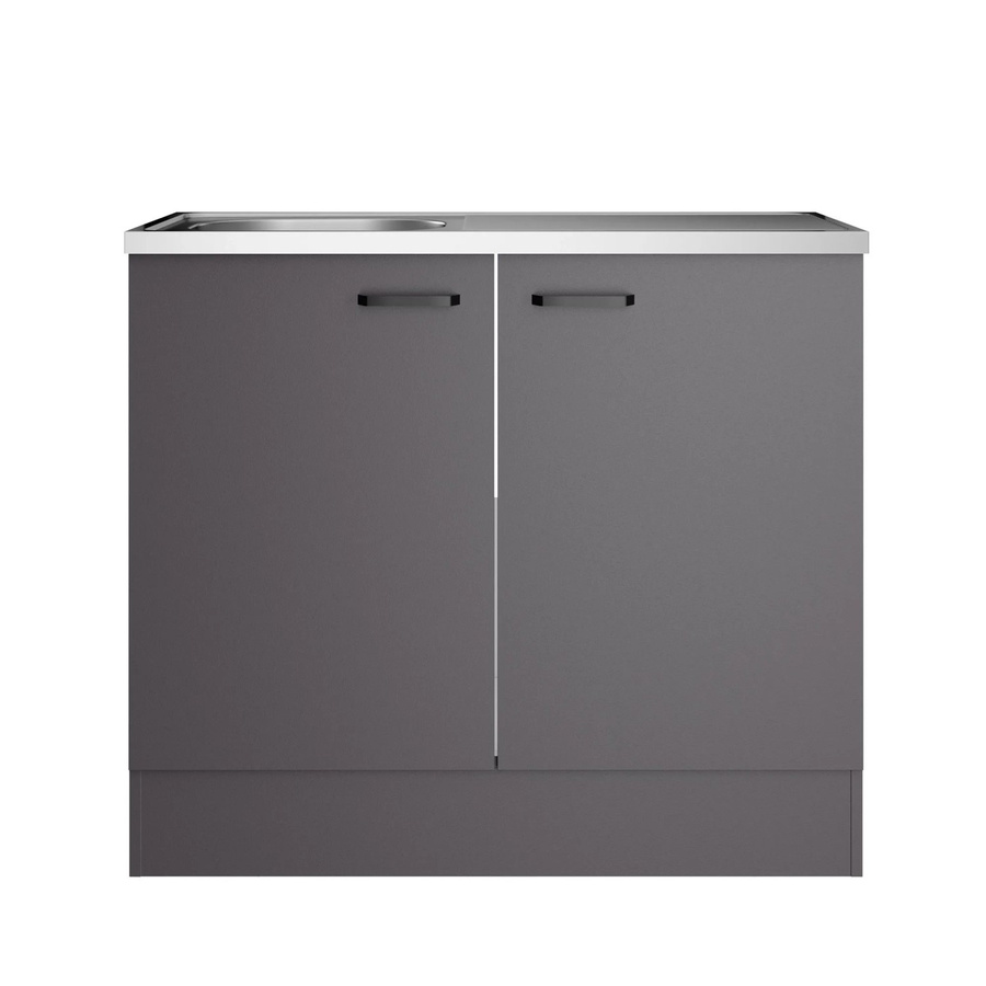 OPTIFIT Spülenunterschrank Kiel420 OPTImulti MUKI SPL105-1+ in Anthrazit Matt mit 2 Türen, B/T/H: 100 x 50 x 88,2 cm - Bild 2