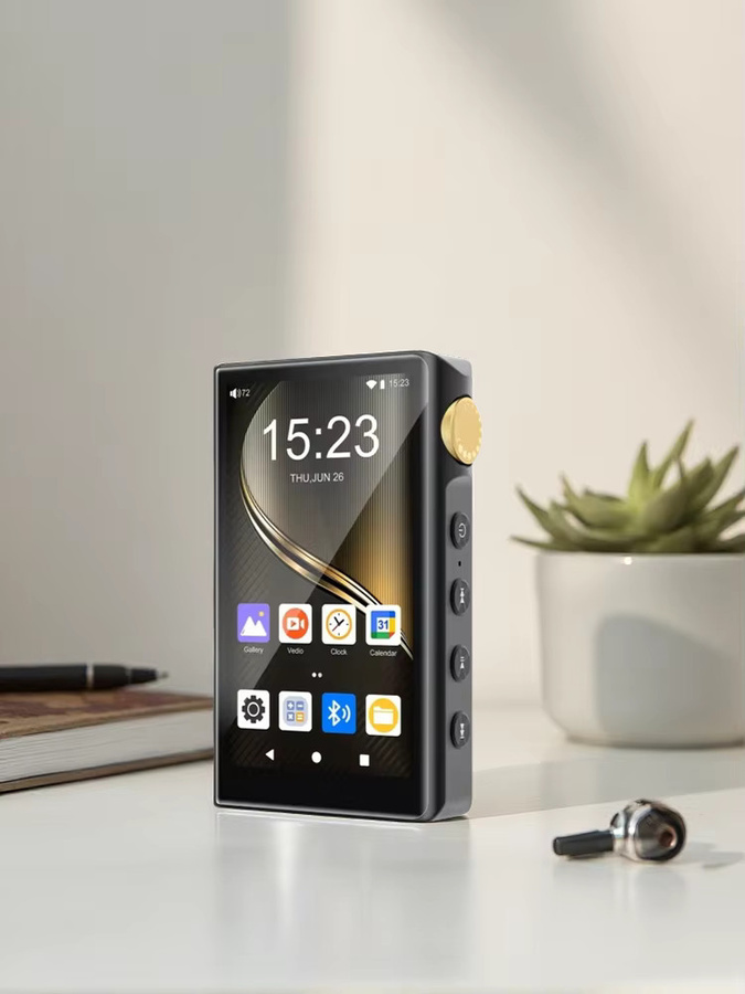 ZAQE HiFi MP3-Player mit Android 12, Bluetooth und WiFi, Hi-Res Audio DSD Musik-Player in Schwarz - Bild 3