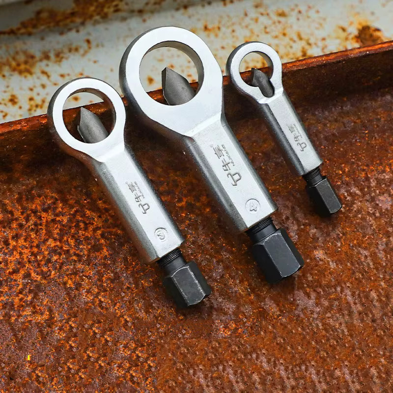 NIUXIANG Heavy-Duty Mutter-Schrauben-Entferner Set zum Lösen von gespaltenen Muttern und Schrauben in Silber, Grün oder Lila - Bild 2