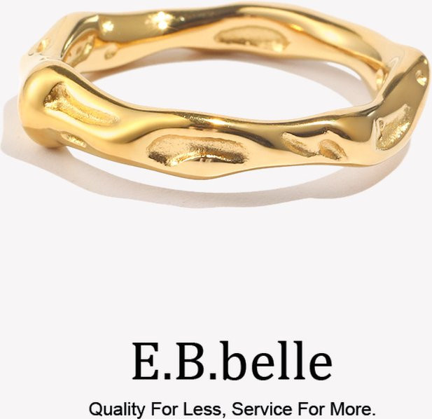E.B.belle Ringe Edelstahl, vergoldet, Gold, Damen - Bild 1