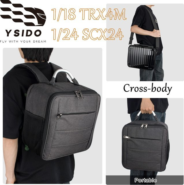 YSIDO RC Crawler Zubehör Tragbare Rucksack-Aufbewahrungstasche, Wasserdichter Schulterkoffer - Bild 1