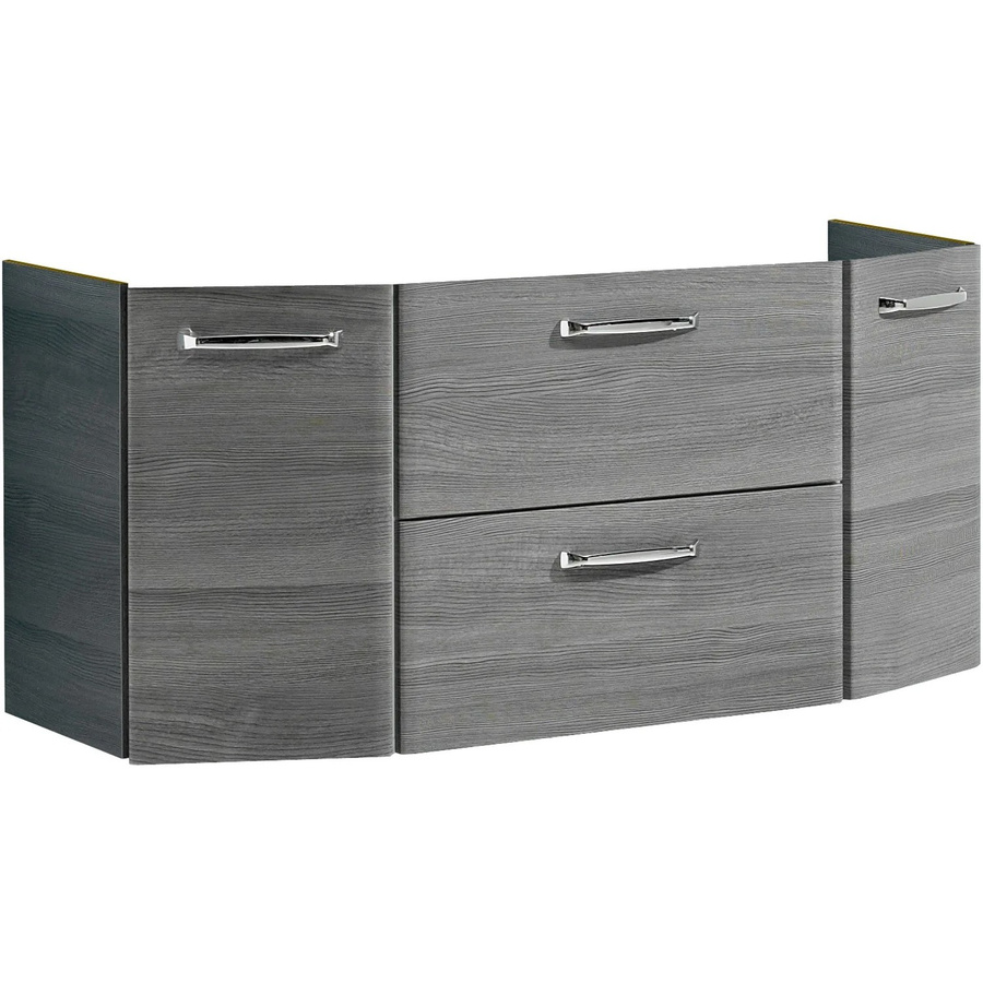 Pelipal Waschbeckenunterschrank Quickset 328 in Graphit mit Struktur quer Nachbildung, Breite: 111 cm, Höhe: 51,5 cm - Bild 2