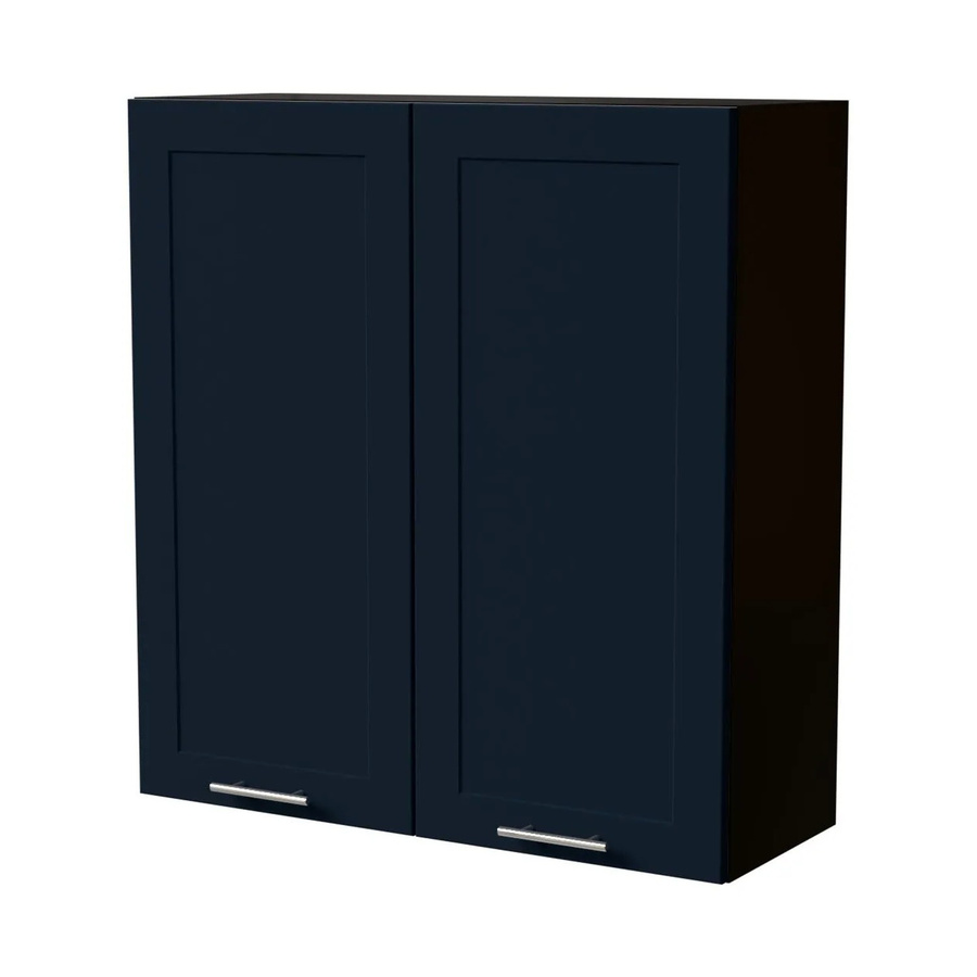 Feldmann-Wohnen Hängeschrank Oslo W4/90 in Schwarz und Indigo Matt, B/T/H: 90 x 32,5 x 96 cm - Bild 2