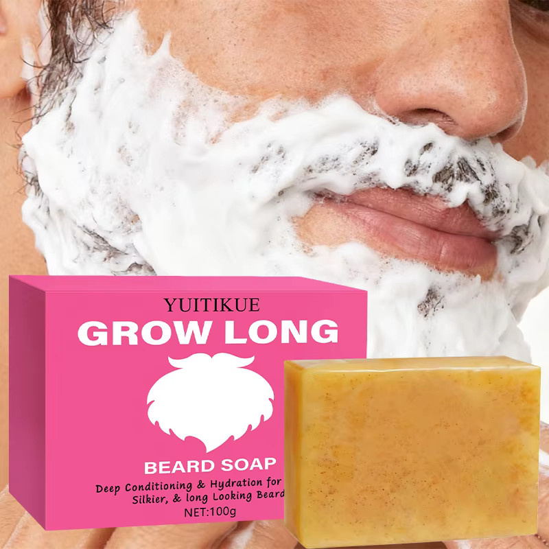 YUITIKUE Grow Long Bartseife, 100 g, Herren - Bild 2