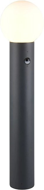 Trio LED-Pfosten Mures Anthrazit mit Bewegungssensor aus Aluminium und Glas, Höhe: 80 cm, Durchmesser: 18 cm - Bild 1