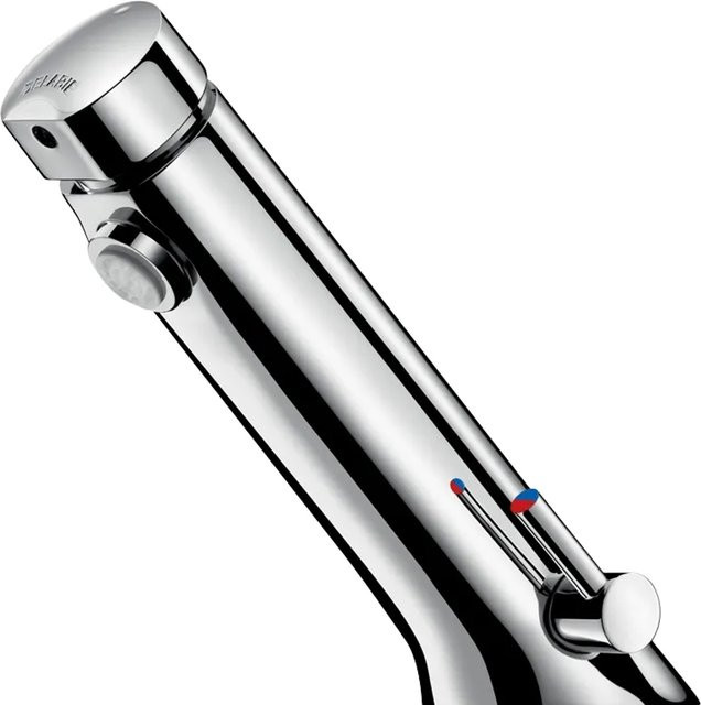 Delabie Selbstschluss-Mischbatterie TEMPOSOFT MIX 2 G3/8 in Chrom, wassersparend für Waschbecken und Küche - Bild 1