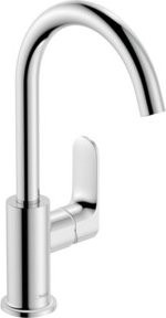 Hansgrohe Waschtisch-Einhebelmischer Rebris S 210 in Chrom mit Schwenkauslauf und Pop-up-Abfluss - Bild 1