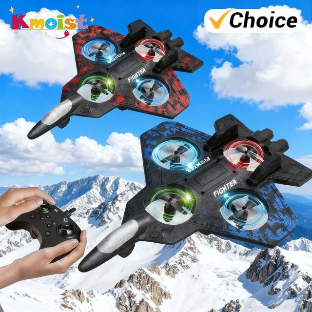 Kmoist Rc Flugzeug, Jet Segelflugzeug, mit Licht, Fernbedienung, Schaumstoff - Bild 1