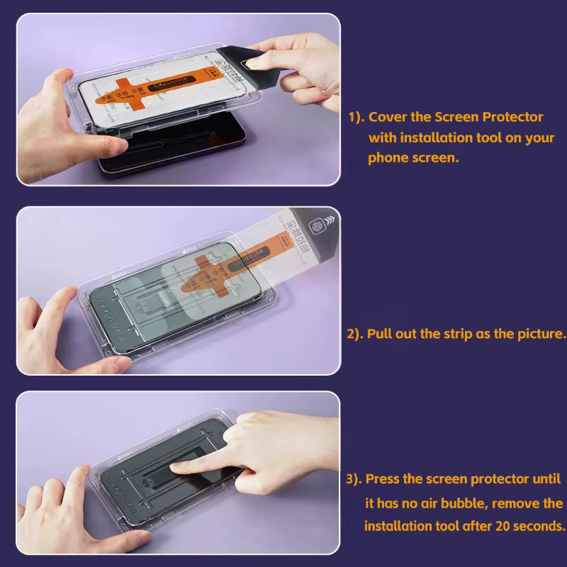 Xiaomi Schutzset für Poco F8 und F7 Ultra Pro mit gehärtetem Glas, transparent, staubfrei und anti-fingerabdruck - Bild 4