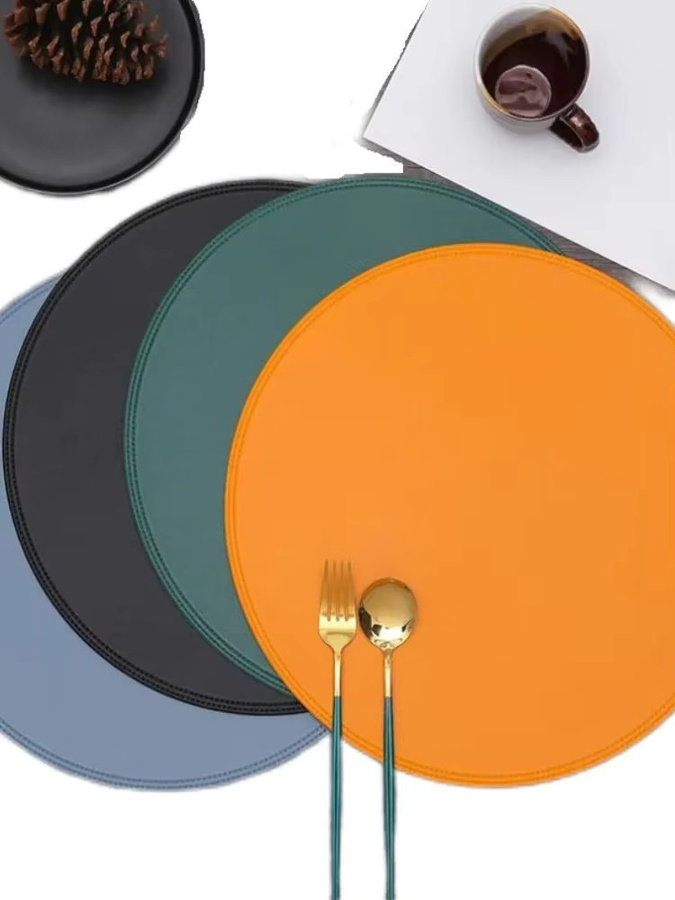 Runde Küchentischmatten von inyahome in Schwarz, rutschfest und waschbar - Bild 4