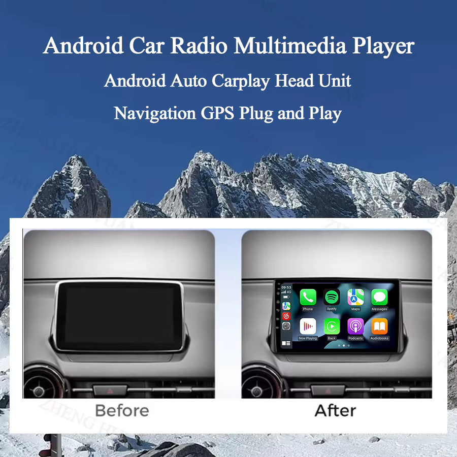 TIEYEZ Android 16 Multimedia-Player für Mazda CX-3 DK und Mazda 2 DJ (2014 - 2023) mit GPS, 4G, WIFI, Bluetooth und DSP in Schwarz - Bild 3