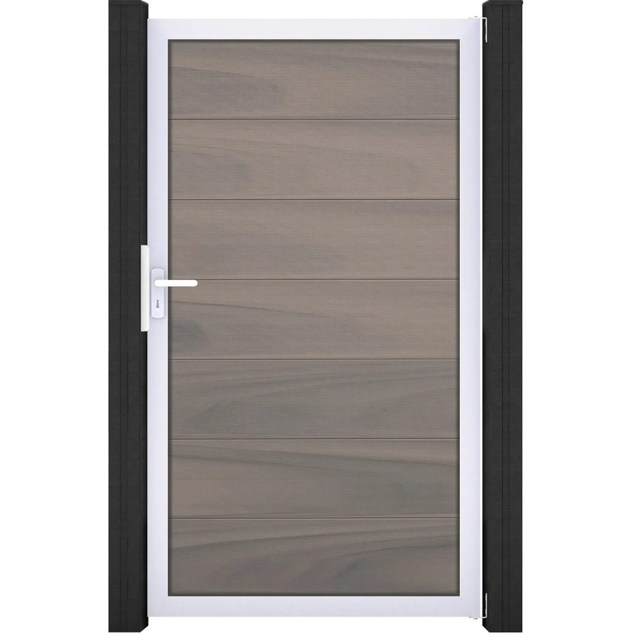 GroJa Solid Grande Steckzauntor BPC Bi-Color Braun Rahmen, Breite: 100 cm, Höhe: 180 cm - Bild 2