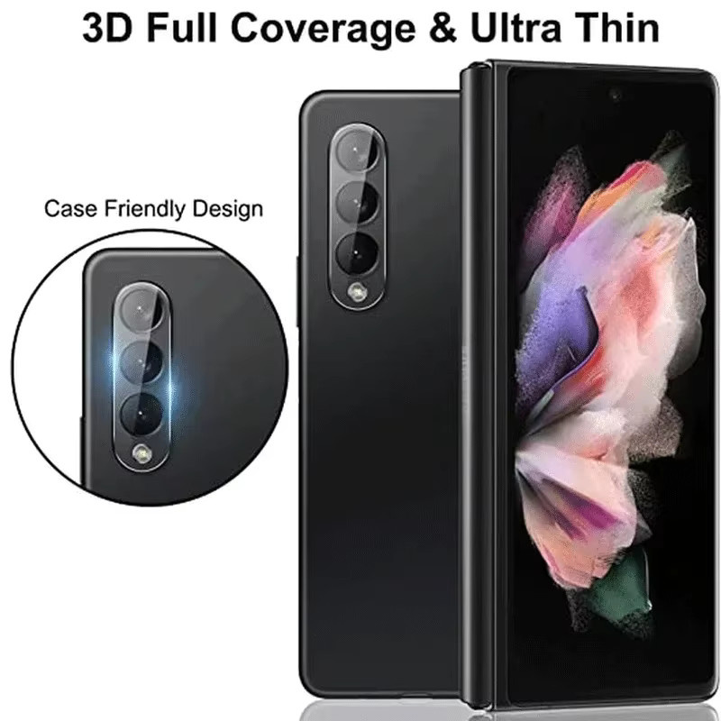 Samsung Galaxy Z Fold 7 6 5 4 Ultra HD Kamera Schutzfolie aus gehärtetem Glas, transparent, 1-3 Stück - Bild 2