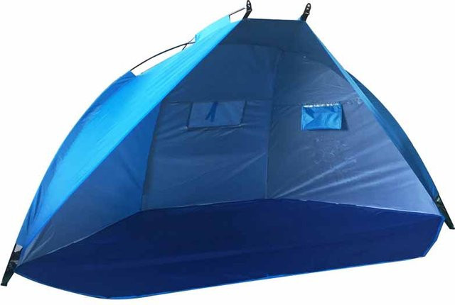 WTEMPO Doppeltes tragbares Angelzelt für Outdoor, Strand und Camping, Blau, B/T/H: 220 x 120 x 120 cm - Bild 1