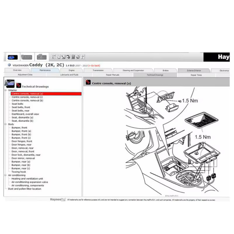 AccuCar WorkshopData 2015.01 Reparatursoftware für europäische Kfz-Werkstattdatenbanken - Bild 2