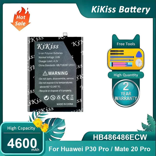Hochleistungs-Handy-Akku für Huawei P30 Pro, Mate 20 Pro, Mate 20 RS, Mate 20 X 5G (Modelle: EVR-N29, LYA-L09, LYA-L0C, LYA-L29) in Schwarz - Bild 1