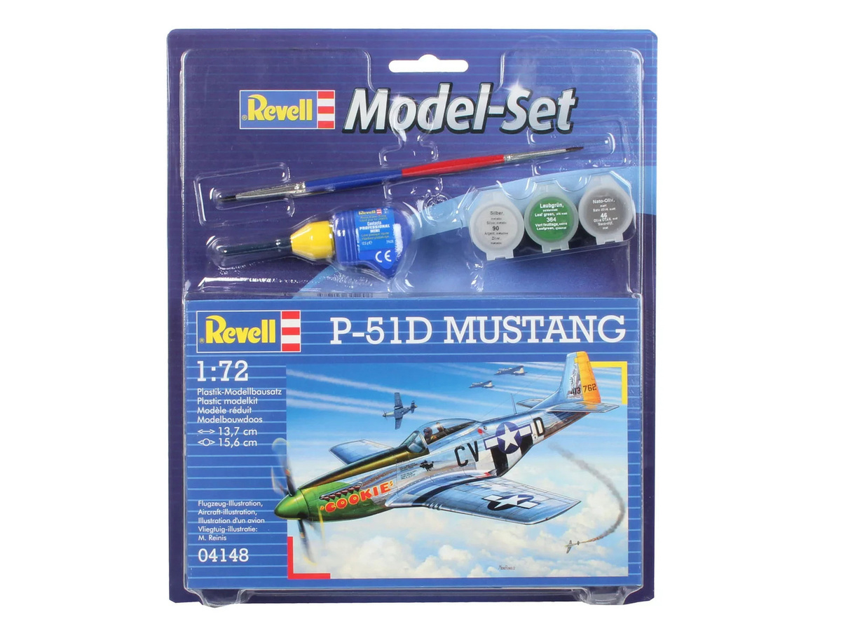 Revell Model Set P-51D Mustang, Modellbausatz, 1:72, ab 8 Jahren - Bild 2