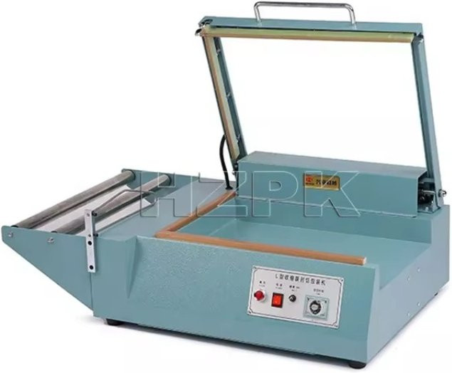 HZPK L-Typ Versiegelungsmaschine Blau, manuelle Verschließ- und Schneidemaschine für Kunststoff-Nylonfolien - Bild 1
