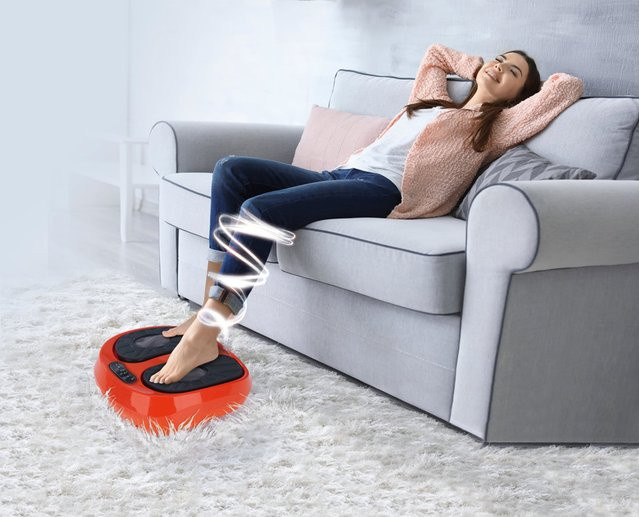 MAXXMEE Vibrationsgerät für Training und Massage in Schwarz/Orange - Bild 1