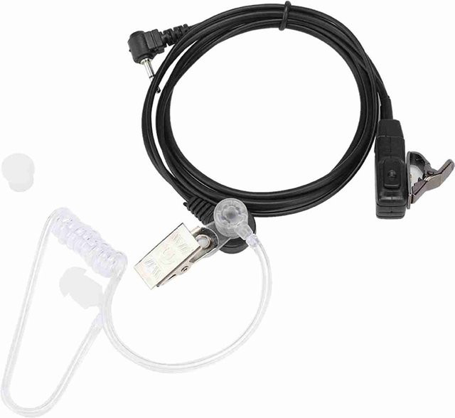 Motorola In-Ear Kopfhörer mit PTT-Mikrofon und 3,5 mm Klinkenanschluss in Schwarz - Bild 1