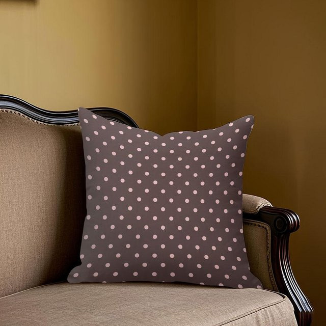 Potdemiel Jacquard Kissenhülle mit Punktmuster in Grau, B/T: 40 x 40 cm - Bild 1