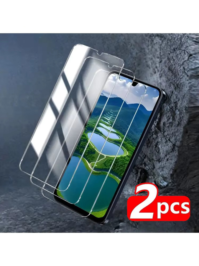 2er-Pack Full Cover Glas-Displayschutz für Samsung Galaxy S25 S24 Ultra FE A55 A54 A52 A36 A34 A26 A24 A16 A15 A06 A05 in Transparent - Bild 6