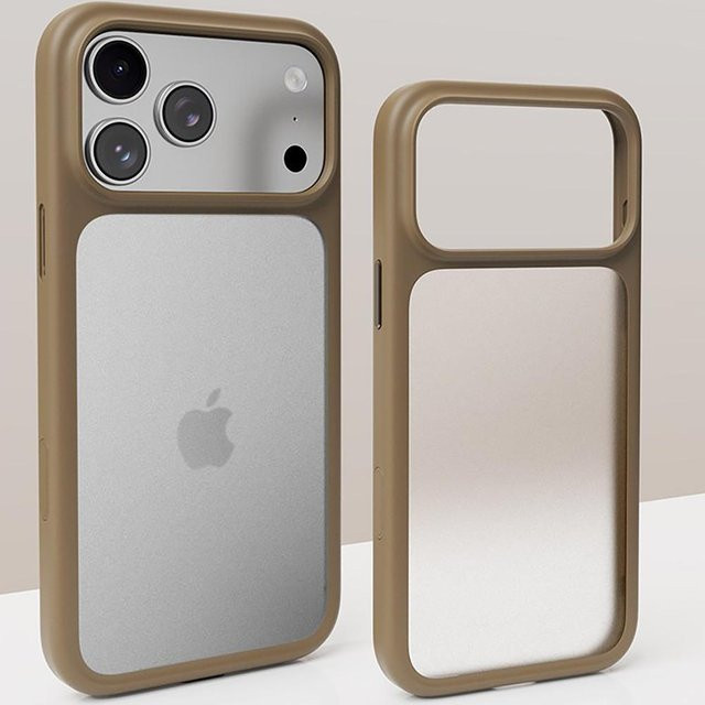 Stoßfeste matte Handyhülle von Tuiying002 für iPhone 17 16 15 14 13 Pro Max in Transparent und Beige - Bild 1