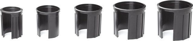 Doppler Universal Reduzierringe für Schirmständer aus Kunststoff, Schwarz/Grau, Durchmesser: 60 mm - Bild 3