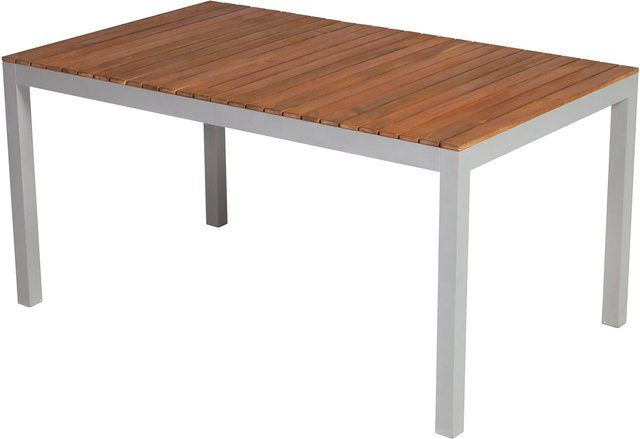 Merxx Gartentisch Naxos rechteckig aus Akazienholz in Braun B: 150 cm, T: 90 cm, H: 74 cm - Bild 1