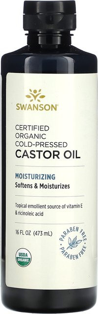 Swanson Rizinusöl, Bio, kaltgepresst, 473 ml - Bild 1