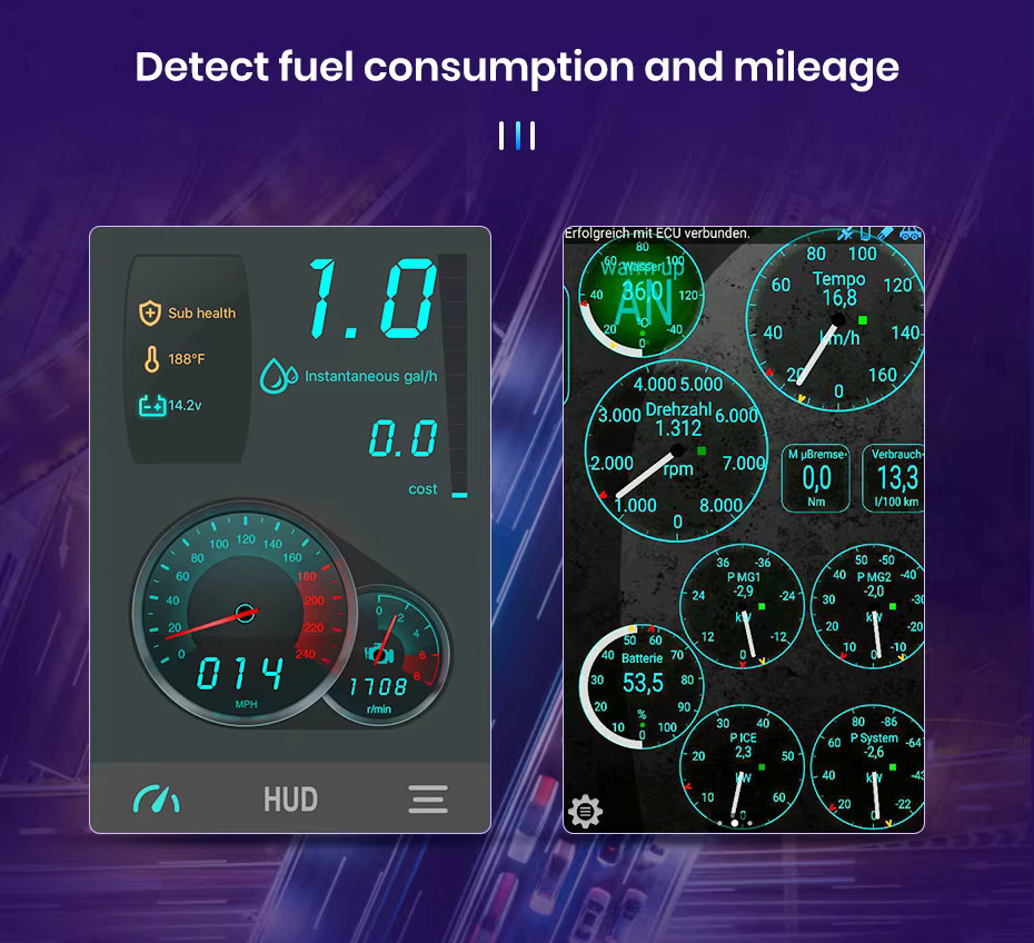 Junsun Bluetooth OBD2 Adapter Mini ELM327 für Android Headunit zur Auto-Diagnose und Scanner-Funktion - Bild 4