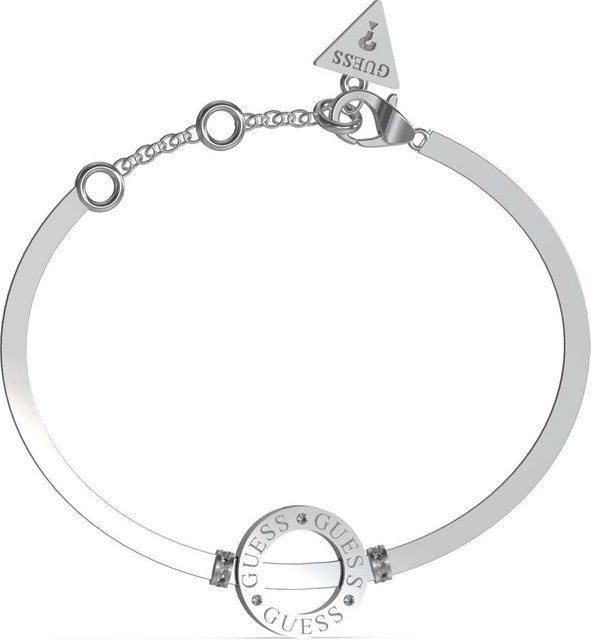 Guess Armband, Edelstahl, Silber, Kristall, Zirkonia, Damen - Bild 1