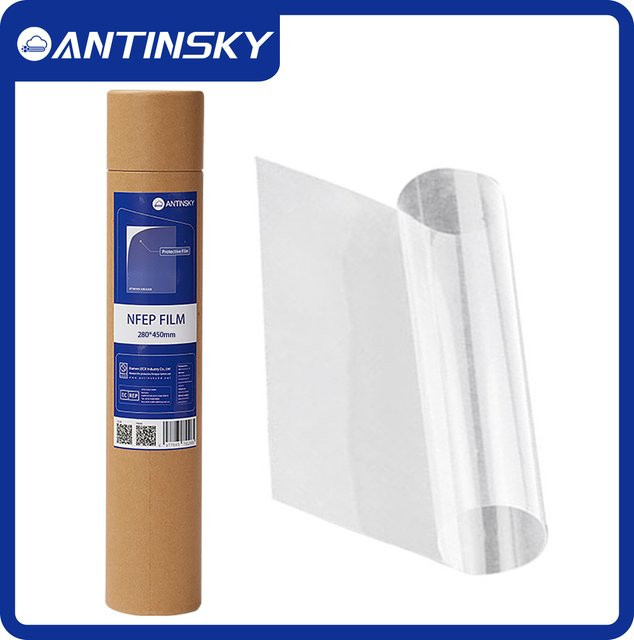 Antinsky NFEP-Folie für Anycubic Photon Mono M5Pro M7Pro M7 Max, ELEGOO Saturn 4 Ultra und Mars 5 Ultra 3D-Drucker, transparent - Bild 1