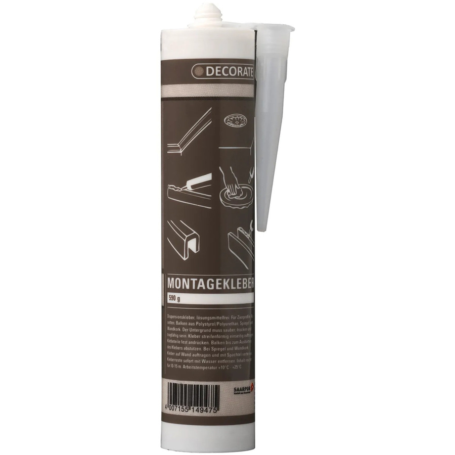 Decosa Montagekleber Dispersion auf Wasserbasis, Weiß, 590 g - Bild 2