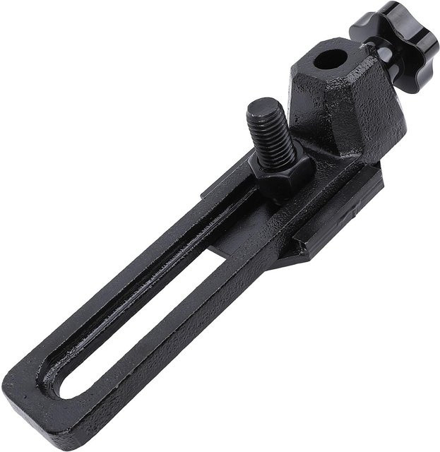 Drehwerkzeugauflagehalter von aimo aus legiertem Edelstahl mit 16mm Rundloch in Schwarz für die Holzbearbeitung - Bild 1