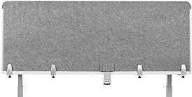Schreibtisch-Akustik-Trennwand BE Safety Screen Rückwand von BakkerElkhuizen in Hellgrau, B 1600 x H 600 mm - Bild 1