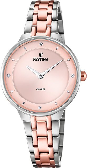Festina Armbanduhr, Quarz, Edelstahl, Pink, 31 mm, Damen - Bild 1