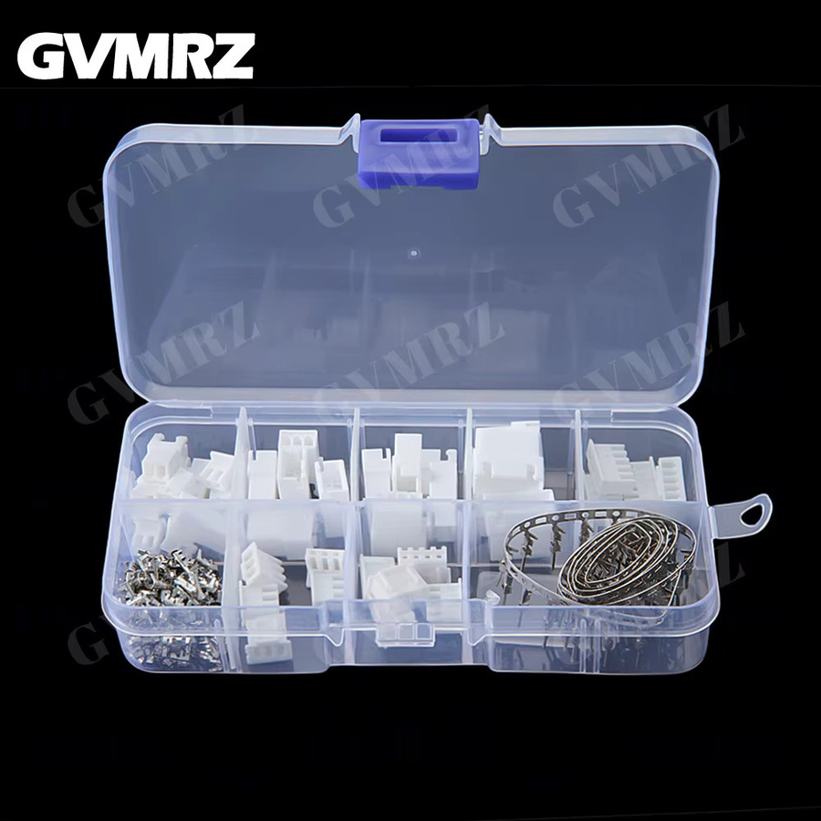 180 Teile XH2.54 2,54mm Draht Kabel Stecker Set mit männlichen und weiblichen JST Steckern in Weiß für DIY Batterie und Ladekabel - Bild 2