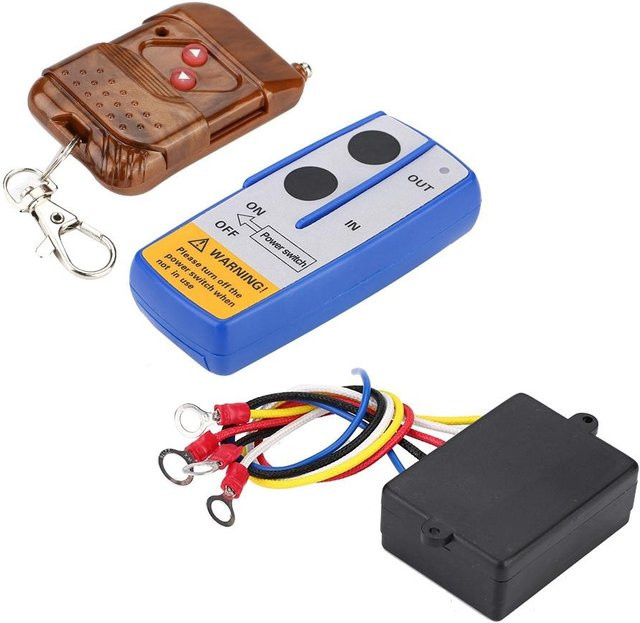 KaiSai Universelles Kabelloses Seilwinde Fernbedienung Controller Kit für Auto und LKW, 12V, Multicolor - Bild 1