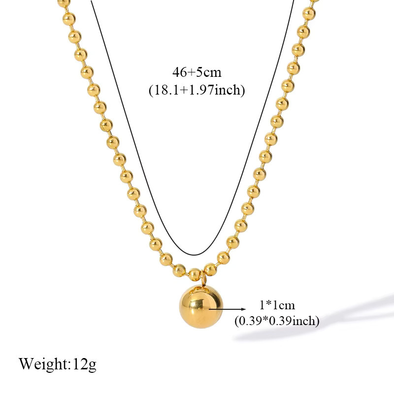 EILIECK Schmuck-Set Edelstahl, Perle, Gold, Damen - Bild 2