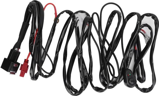 Koogeelife Wasserdichter Schalterkabelbaum 3m für LED Scheinwerfer 1V1 40A 12V in Schwarz - Bild 1