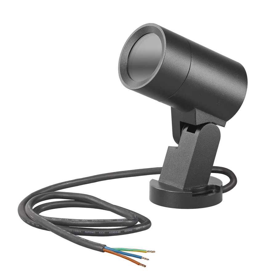 Luxvenum Gartenstrahler Signature Out GU10 in Matt Schwarz aus Aluminium mit Erdspieß und IP65 Schutzklasse - Bild 1