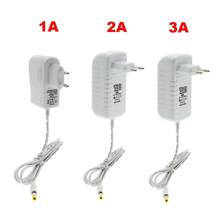 YSRSAI Netzteil 12V 2A 3A Transformator Ladegerät für LED-Lichterketten und LED-Streifen, Farbe: Weiß - Bild 2