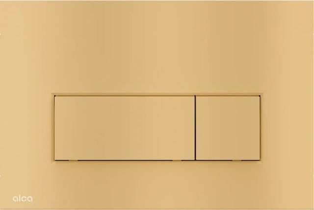 Alcadrain WC-Betätigungsplatte M57-G-M mit Dual Flush in Gold-Matt, B/T/H: 17,0 x 25,0 x 6,0 cm - Bild 1