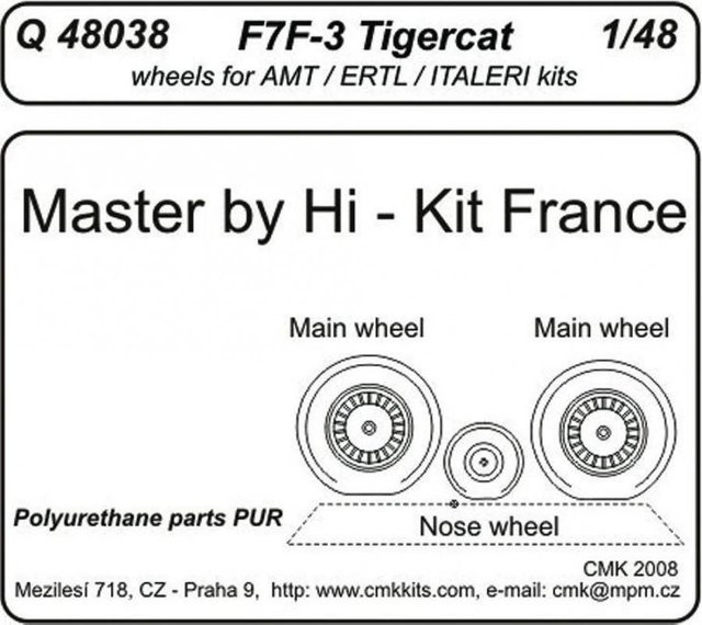 Revell F7F-3 Tigercat Wheels - Bild 1