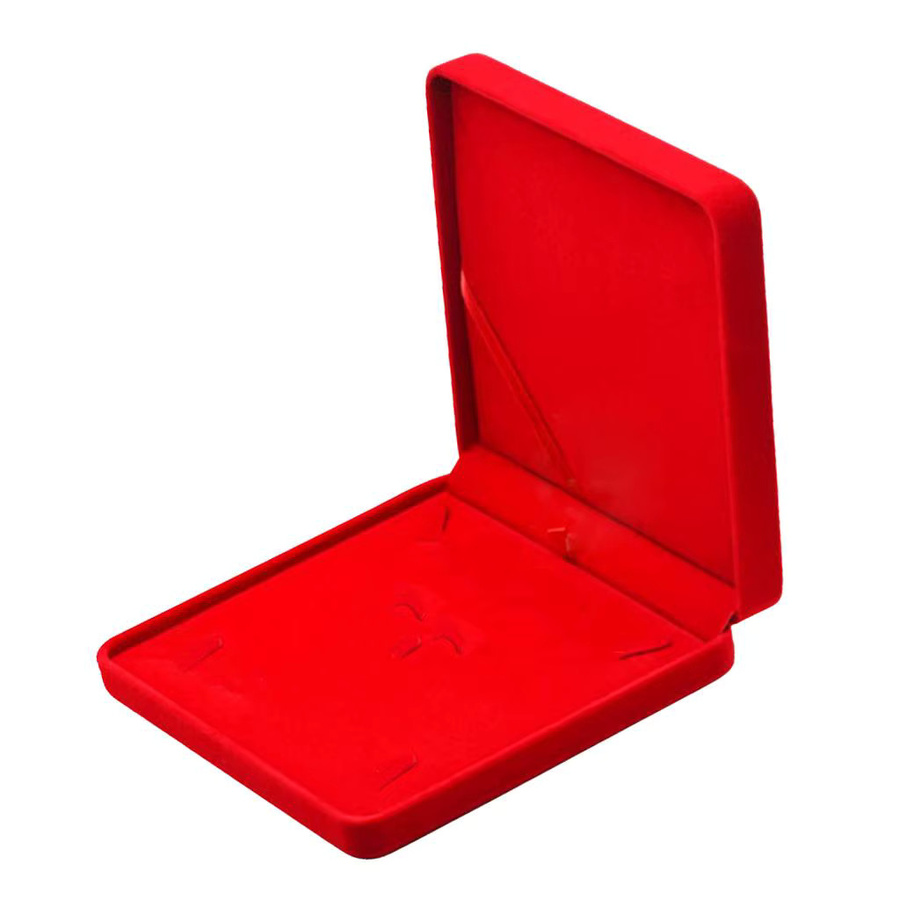 Phenovo Deluxe Schmuckset in Wine Red mit Samt-Tablett und Halter für Halskette, Ohrringe und Armband - Bild 2